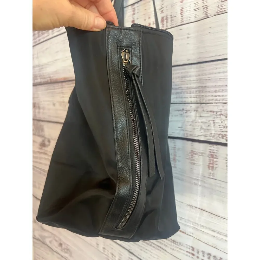 Botkier New York Bond Tote bag in black nylon with leather trim NWT